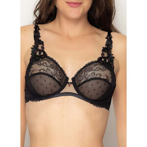 Lise Charmel Women's Underwired full cup bra Soirée Libertine Black 32D 11376